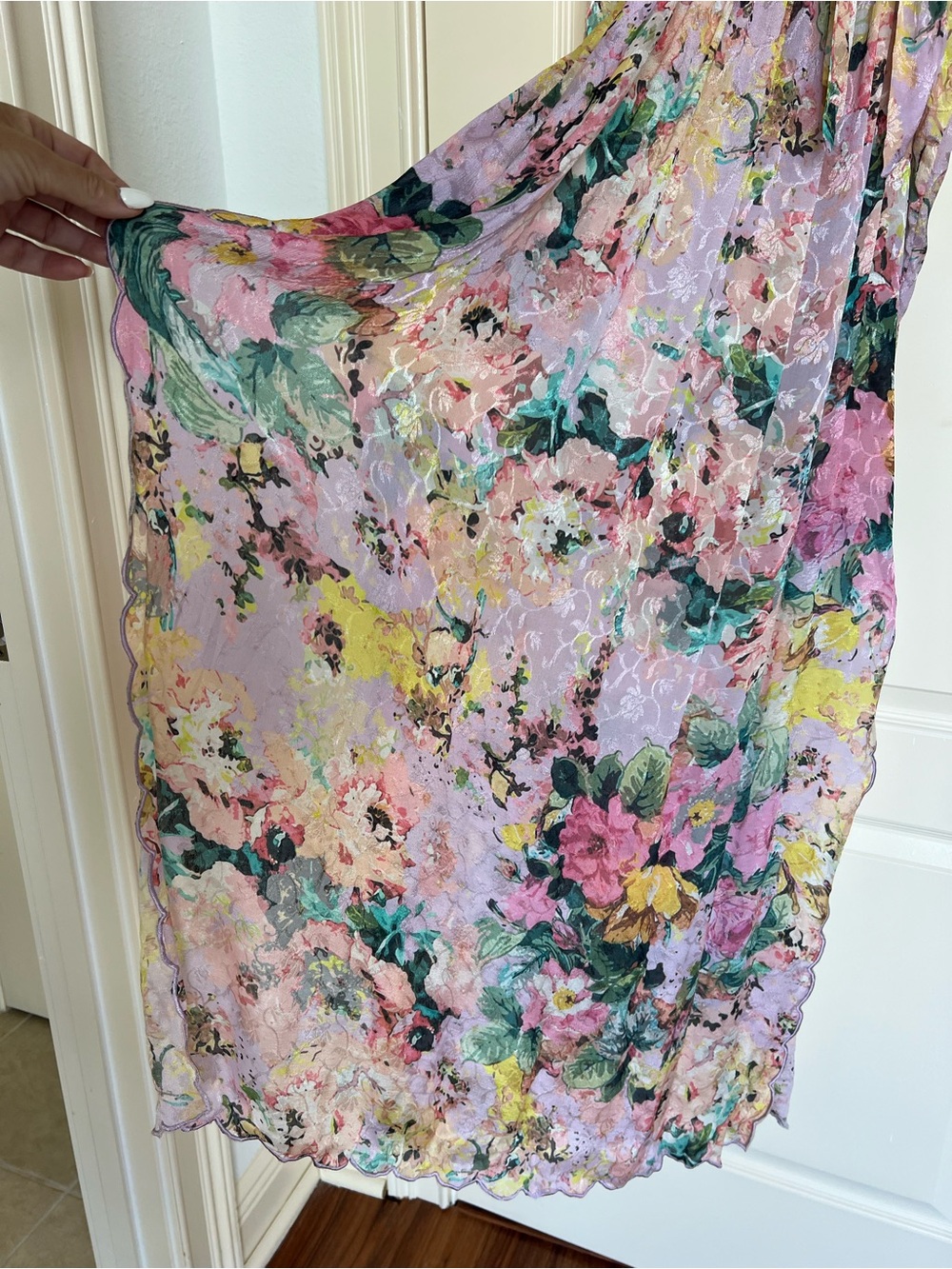 Teien Floral  Purple High-Slit Maxi Dress - Picture 6 of 10
